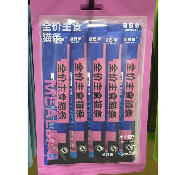 星巴弟主食猫条牛肉配方15g*5条