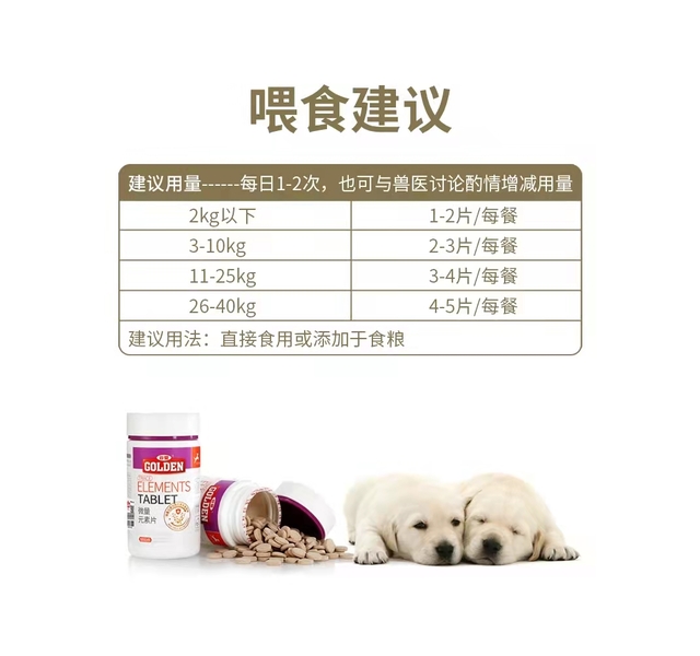 谷登 犬用 微量元素片 200片