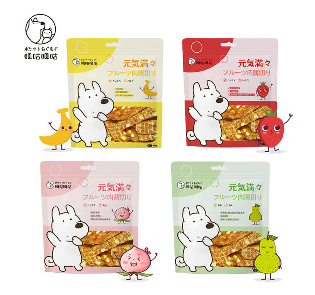 呣咕呣咕宠物猫狗零食水果肉片通用低温风干肉干去泪痕