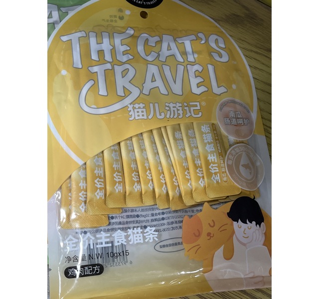 猫儿游记 全价主食猫条 10g*15 鸡肉配方