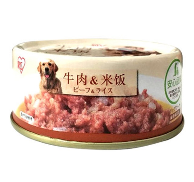 爱丽思犬用罐头牛肉米饭