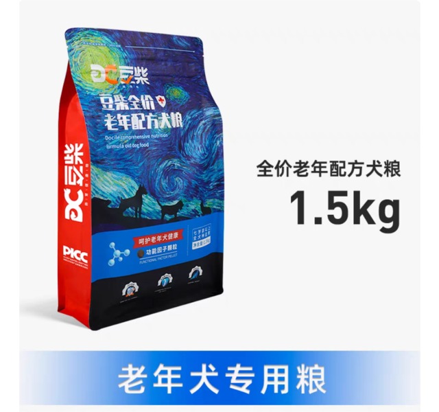 豆柴-老年犬成犬泰迪狗狗金毛中大小型犬呵护老年关节狗粮1.5kg