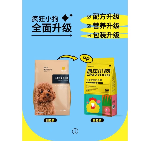 疯狂的小狗 肉松系列小型犬全犬期通用型狗粮2kg