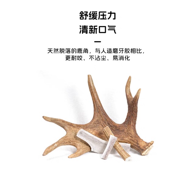 【臻鹿】鹿角（小号）dear deer新西兰冻干狗零食磨牙洁齿