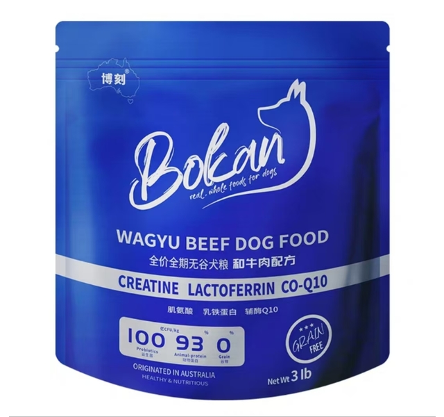 BOKAN 博刻 和牛肉猫狗粮全价全期肌氨酸乳铁蛋白辅酶Q10