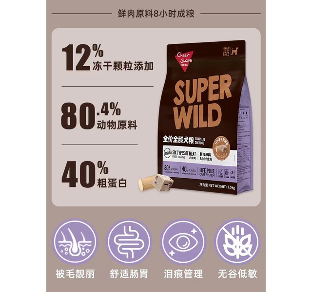 畅享优品 S系列 全价全龄犬粮 6种肉