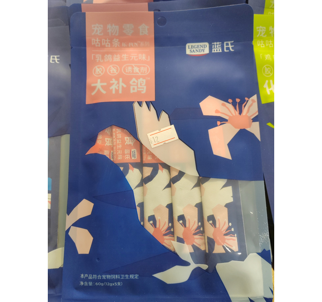 蓝氏宠物零食猫条乳鸽益生元味6g
