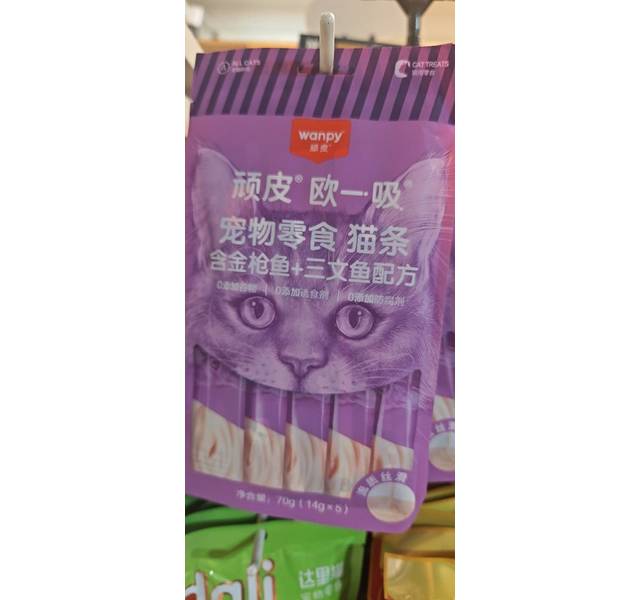 DCats｜顽皮欧一吸营养猫条成猫幼猫奖励零食拌粮美毛养护肠道14g金枪鱼三文鱼