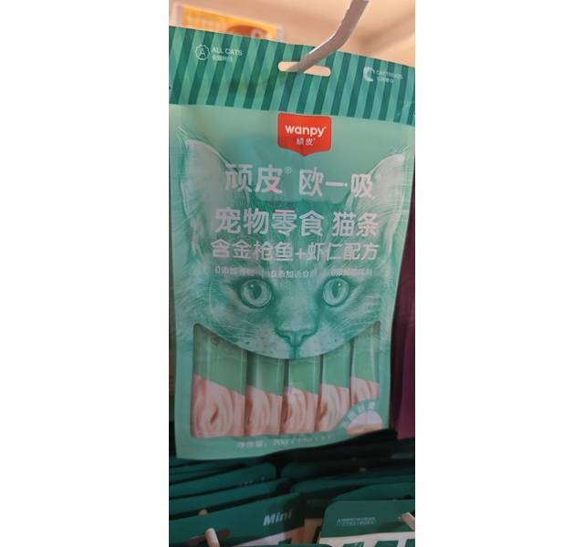 DCats｜顽皮欧一吸营养猫条成猫幼猫奖励零食拌粮美毛养护肠道14g金枪鱼虾仁