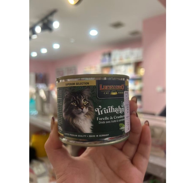 小李子 鳟鱼火鸡肉蔓越莓 猫