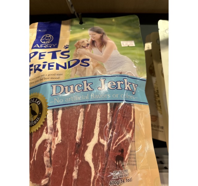 进口零食五花鸭肉片
