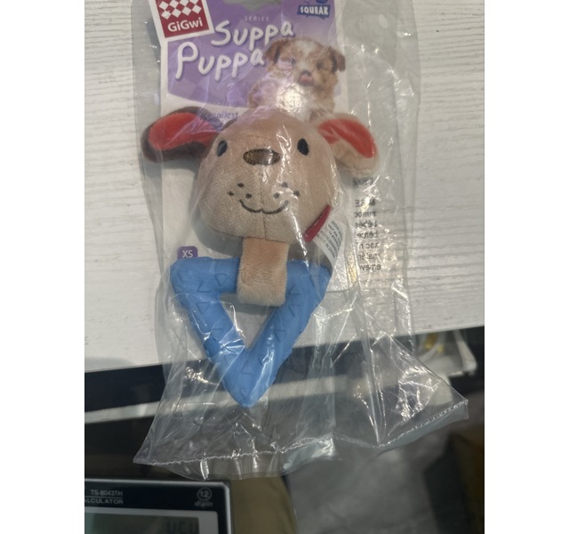GiGwi贵为萌花狗，蓝色三角形咬胶