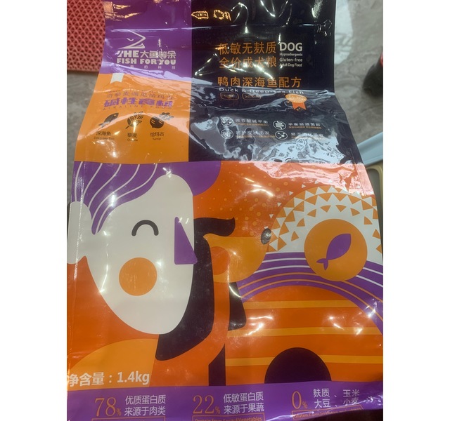 大鱼等于全价成犬粮鸭肉深海鱼