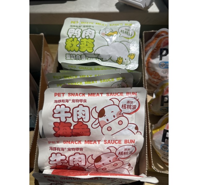 海豚有海宠物零食（鸭肉秋葵，牛肉海参）