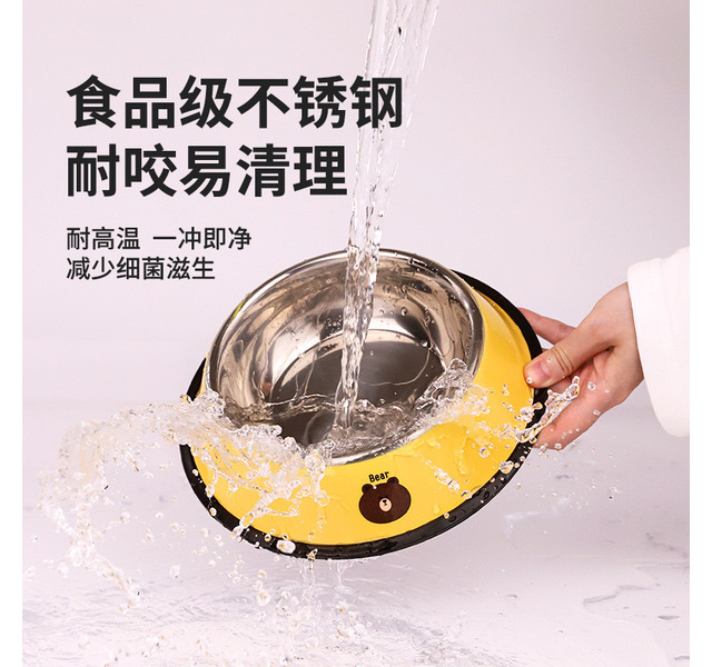 宠物碗 不锈钢彩色单碗