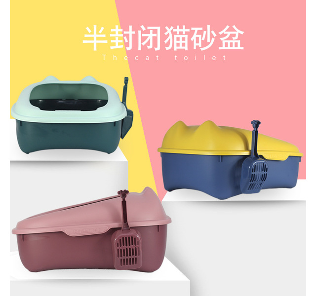 猫头形猫砂盆
