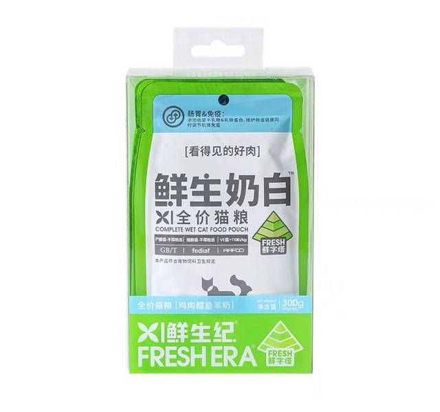 鲜生纪鲜生奶白鸡肉鳕鱼口味 全价羊奶湿粮主食餐包
