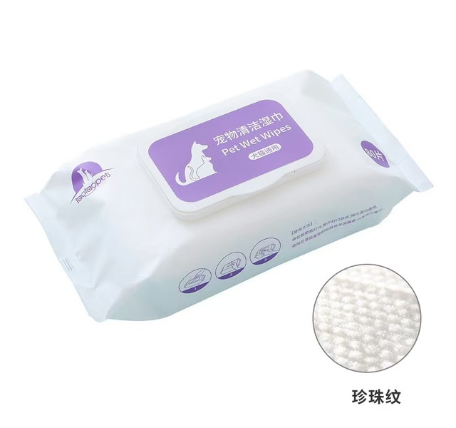 皮皮淘宠物湿巾80抽