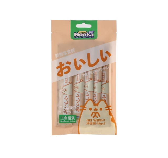 呢咔三文鱼磷虾猫条