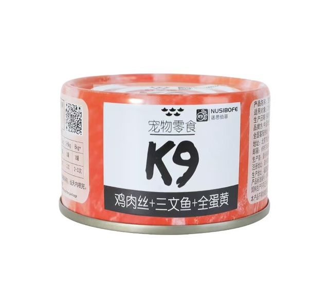 K9犬用罐头（鲜享罐）三文鱼+鸡肉丝+全蛋黄