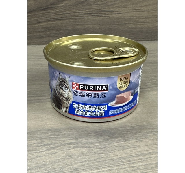 普瑞纳甄选生骨肉猎食系列猫全价主食罐鸡肉三文鱼配方85g