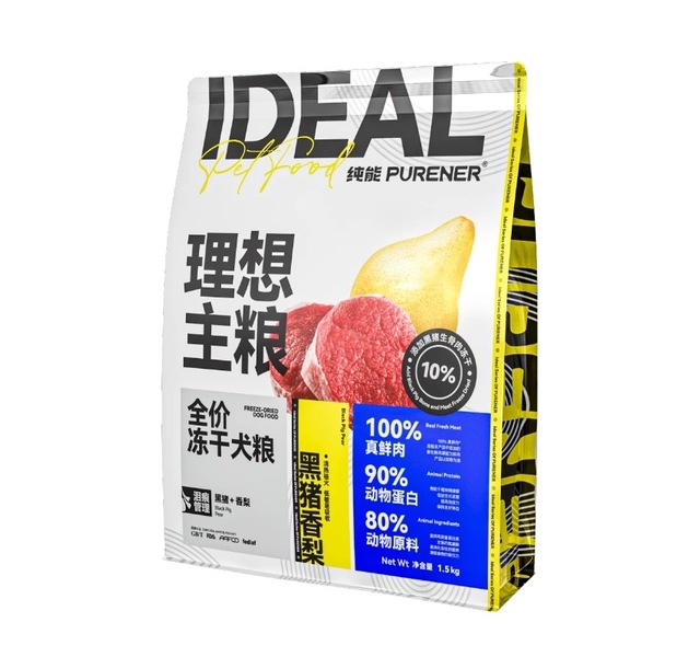 纯能理想主粮黑猪香梨犬粮1.5kg