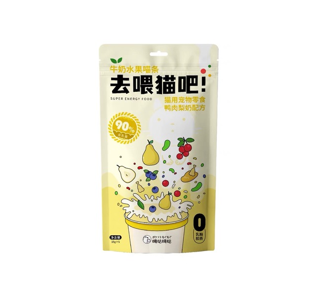呣咕呣咕牛奶水果猫条牛奶 鸭肉梨