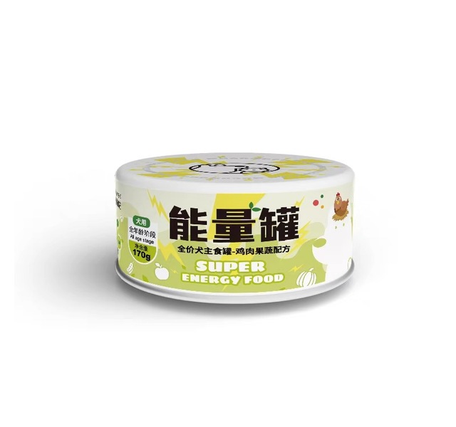 呣咕呣咕-能量罐-全价主食-犬-鸡肉果蔬