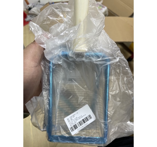 猫砂铲 不锈钢木柄细孔-3.8mm