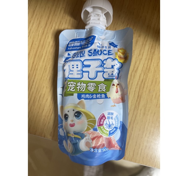 冒险与它宠物零食狸子酱鸡肉金枪鱼90g