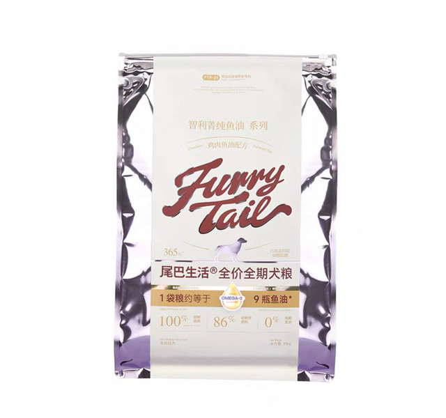 尾巴生活犬粮 鸡肉鱼油配方 10KG