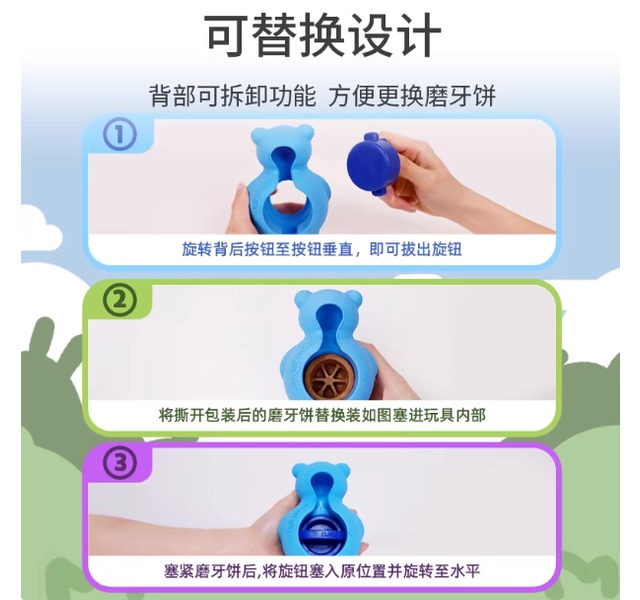贵为 GiGwi-小熊磨牙饼-蓝S