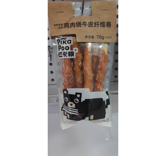 鸡肉绕牛皮纤维卷