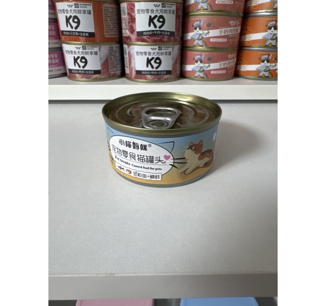 小喵妈咪宠物零食猫罐头金枪鱼+磷虾口味