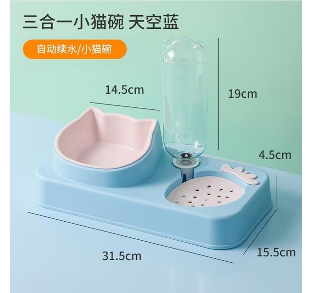 自动饮水双碗