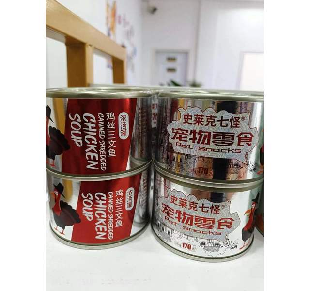 史力奇鸡肉丝+三文鱼罐头