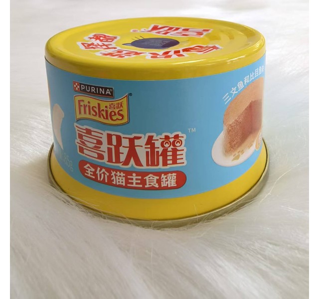 喜跃罐全价猫主食罐三文鱼和比目鱼