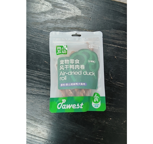 森爪互动-宠物零食风干鸭肉卷