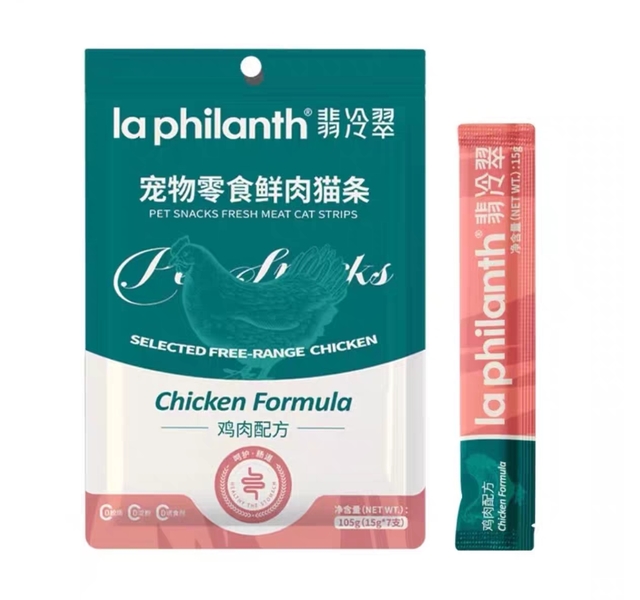 翡冷翠宠物零食鲜肉猫条·鸡肉配方15g*7支