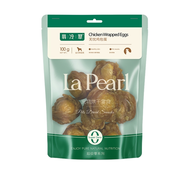 la pearl翡冷翠宠物烘干零食无忧鸡包蛋