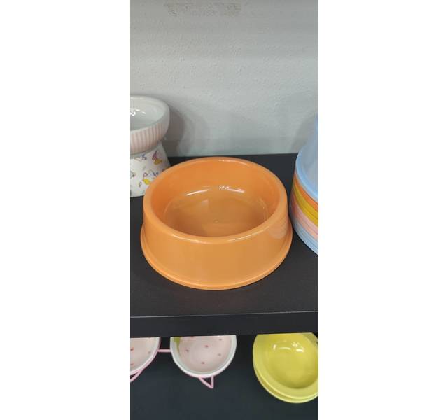 宠物糖果色塑料碗中号