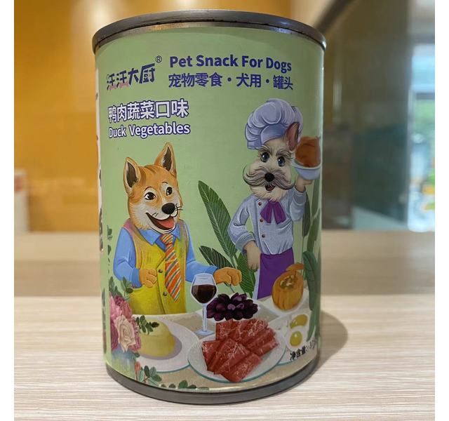 汪汪大厨鸭肉蔬菜狗罐头