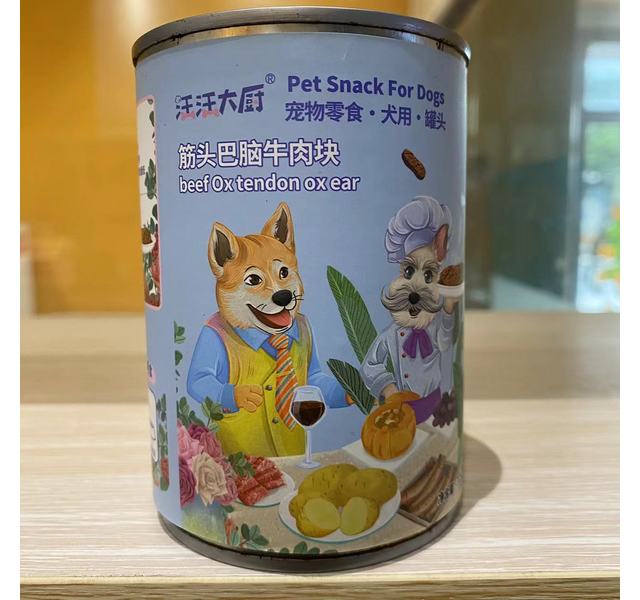 汪汪大厨筋头巴脑牛肉块罐头