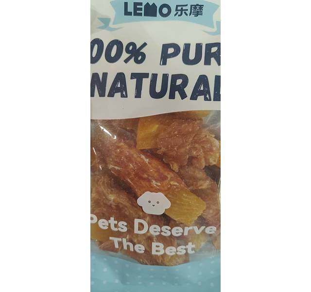 乐摩宠物零食鸡肉绕红薯