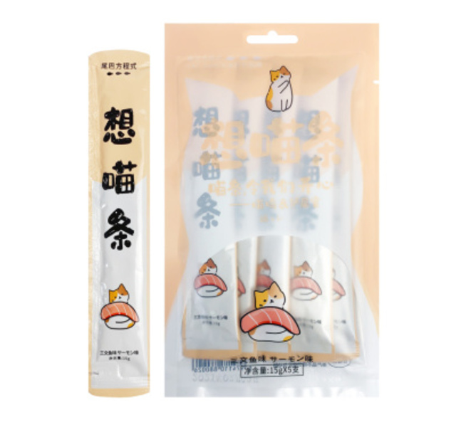 尾巴方程式 想喵条猫条三文鱼75g