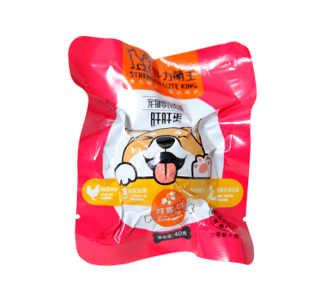 [旺旺蛋]食力萌主 犬用零食山楂鸡心夹心40g