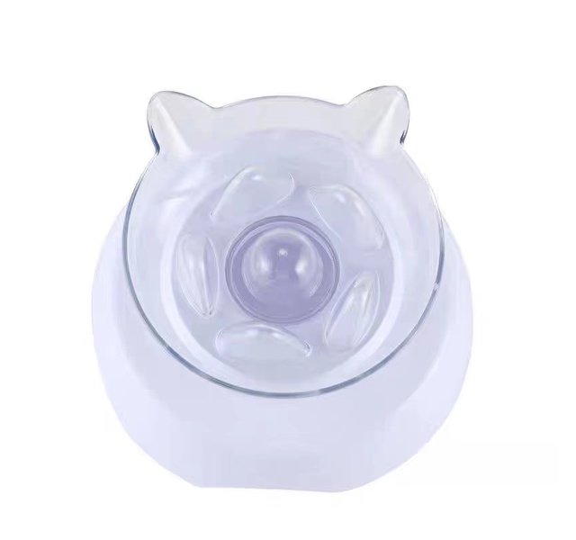猫头缓食透明单碗