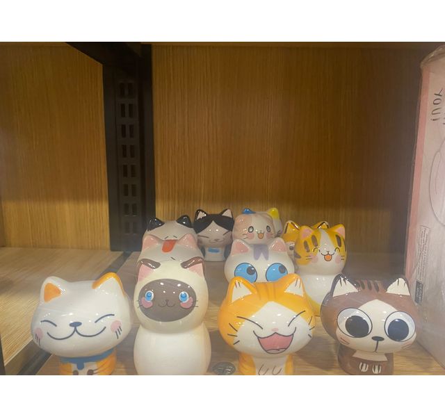 曼爵猫园   手绘陶瓷招财猫