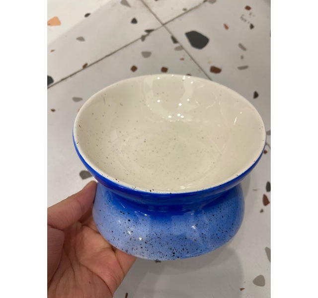 斜头猫圆碗
